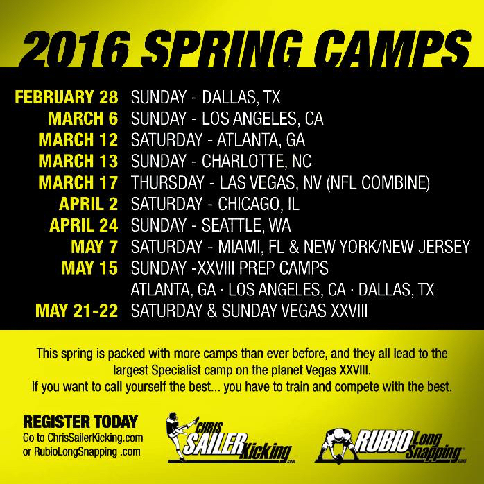 2016 Spring Camps