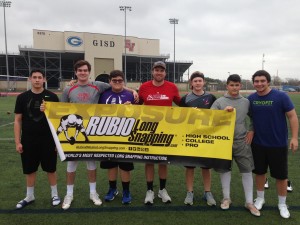 Center: Rubio Long Snapping Instructor, John Finch, holds lessons in the South.