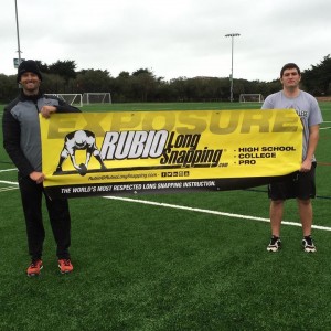 Left: Rubio Long Snapping Senior Instructor, Casey Hales, holds lessons on the west coast.